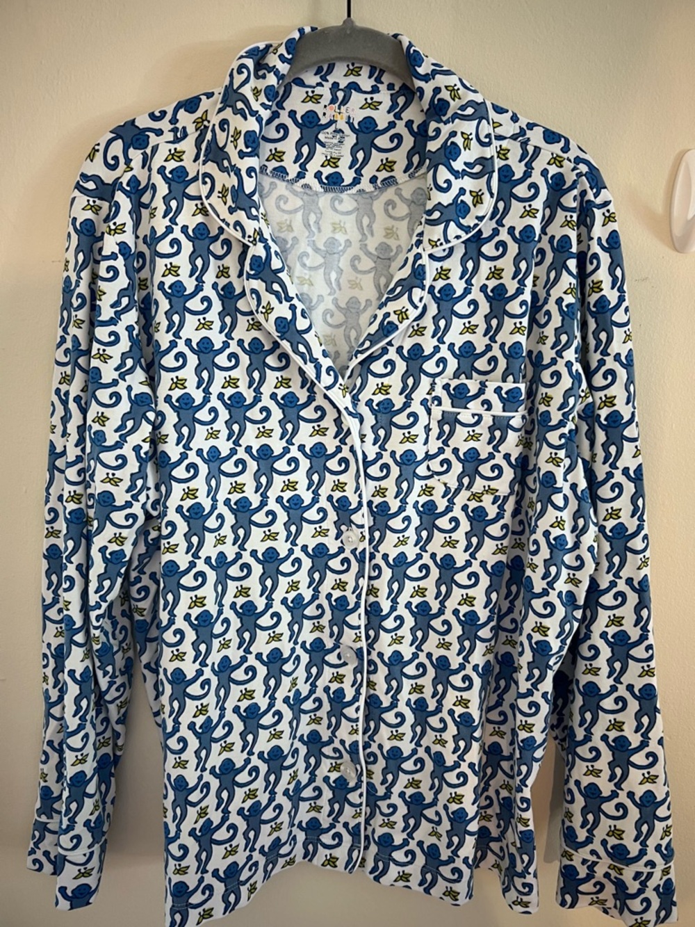 Roller Rabbit Blue Monkey Pajama Set - Picture 4 of 9